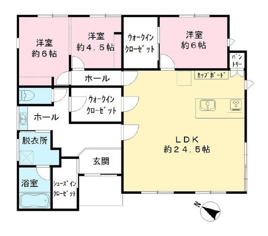 土浦市乙戸　中古戸建 間取図・土地図