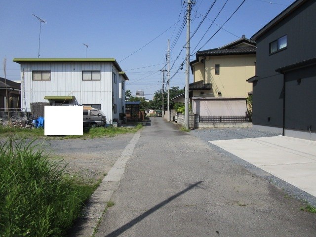 土浦市富士崎２丁目　土地　２号地 現地写真（前面道路含む現地写真）