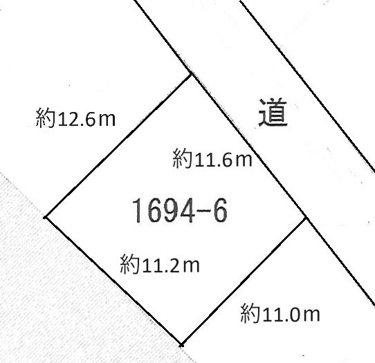 かすみがうら市下稲吉　土地 間取図・土地図