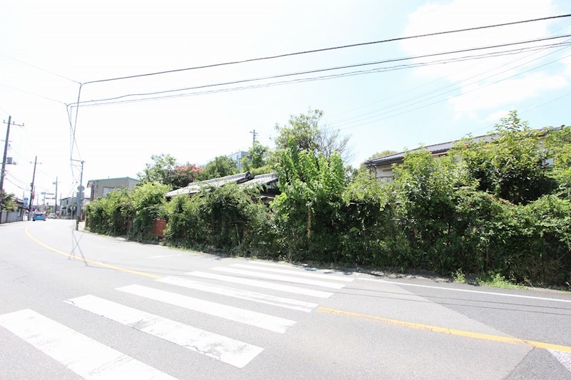 龍ケ崎市根町　土地 現地写真（前面道路含む現地写真）