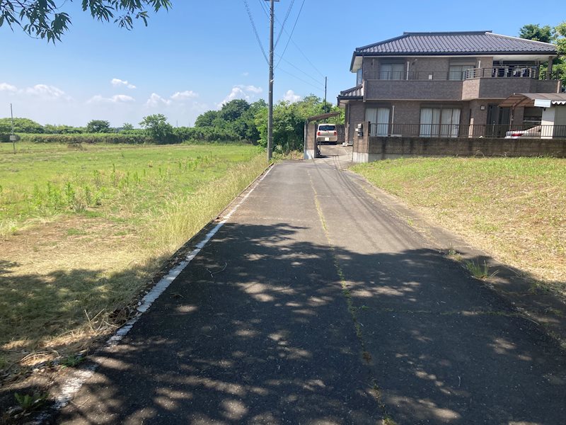 つくば市要元中根　土地 現地写真（前面道路含む現地写真）