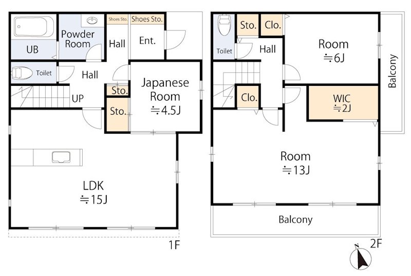 越谷市大字大林戸建 間取り図