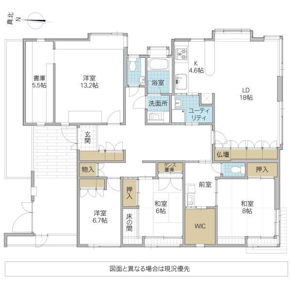 ひたちなか市中根　中古戸建 間取図・土地図