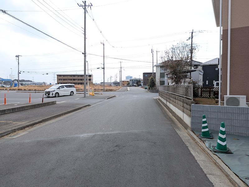つくば市島名陣場 　分譲地　３号地 現地写真（前面道路含む現地写真）