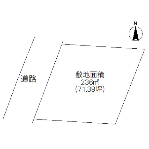 小美玉市中野谷　土地 間取図・土地図