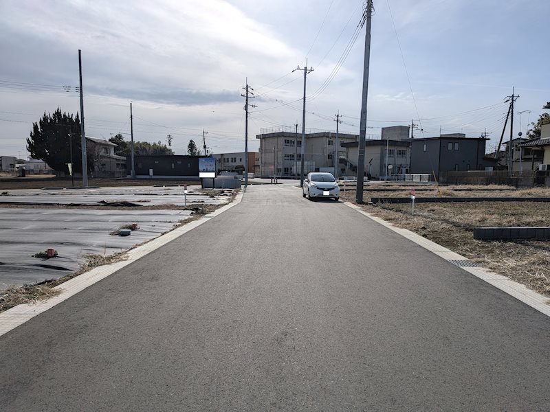 阿見町荒川本郷　C’s place分譲地Ⅱ　８号地 現地写真（前面道路含む現地写真）