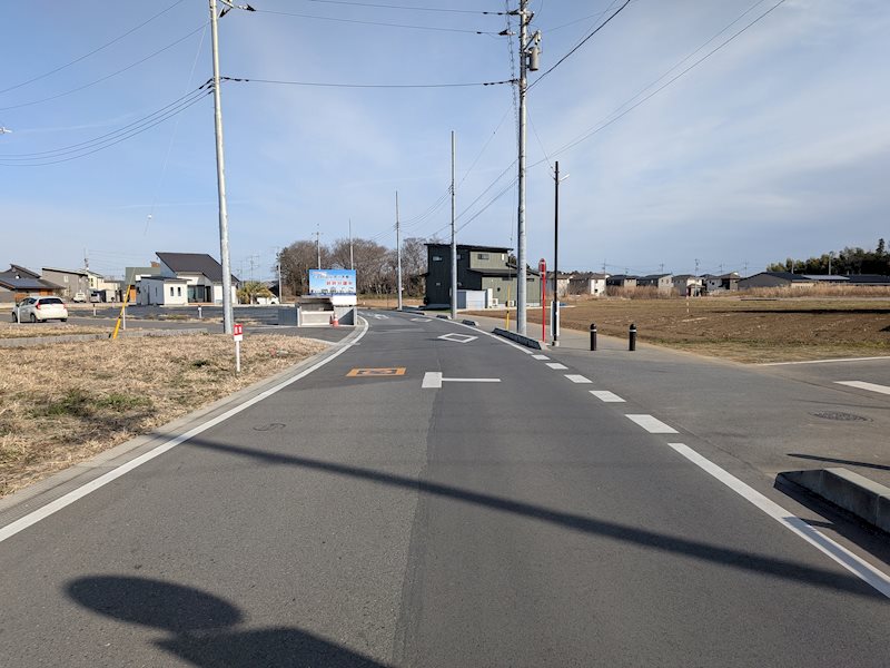 阿見町荒川本郷　C’s place分譲地Ⅱ　１２号地 現地写真（前面道路含む現地写真）