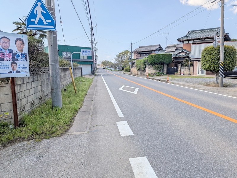坂東市大口　中古戸建 現地写真（前面道路含む現地写真）