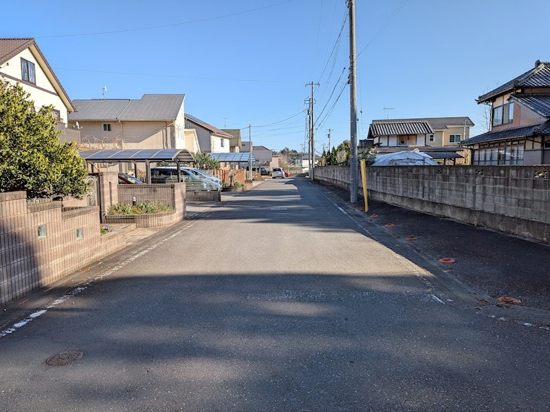 つくば市柴崎　中古戸建 現地写真（前面道路含む現地写真）