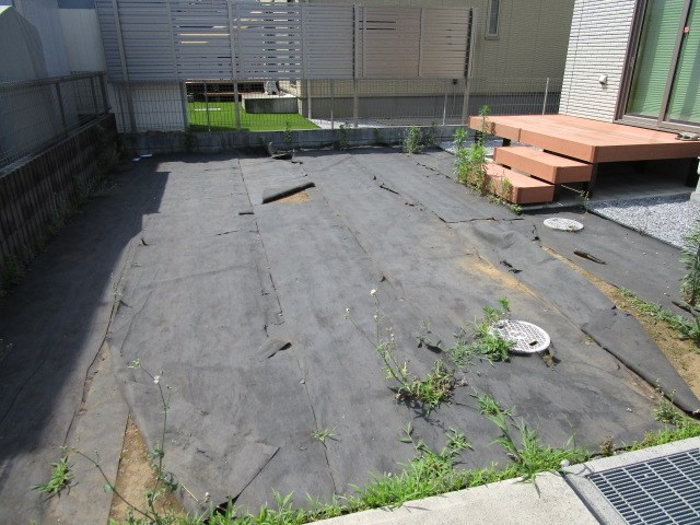 古河市上辺見　中古戸建 現地写真（庭）