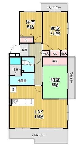 ライフヒルズ星の郷南１番館 間取図・土地図