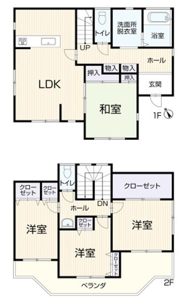 龍ケ崎市藤ケ丘６丁目　中古戸建 間取図・土地図