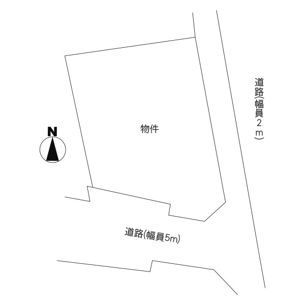 日立市旭町３丁目　土地 間取図・土地図