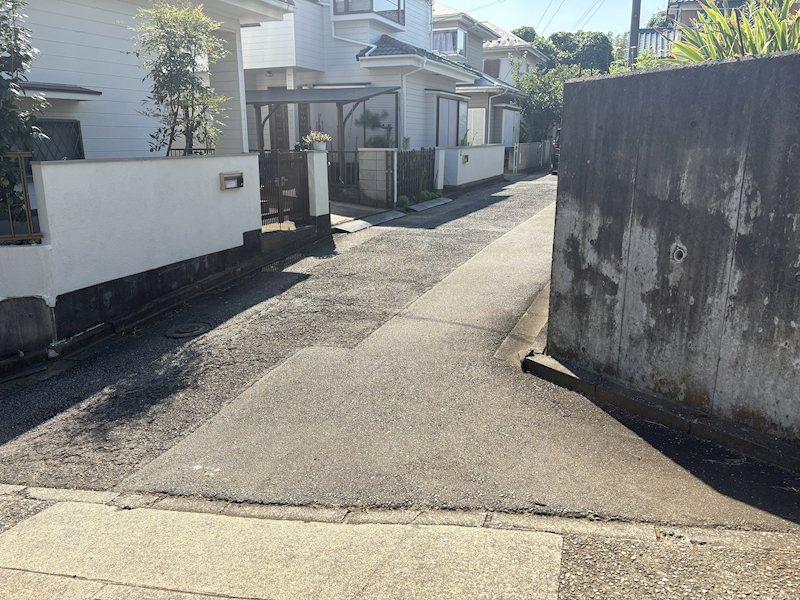 取手市米ノ井 土地 現地写真（前面道路含む現地写真）