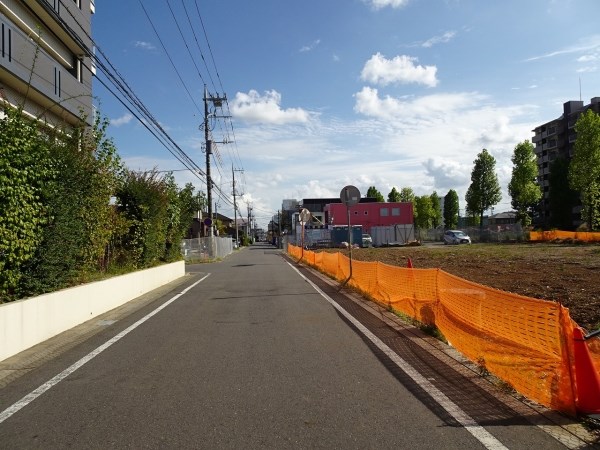 つくば市二の宮１丁目　土地 現地写真（前面道路含む現地写真）