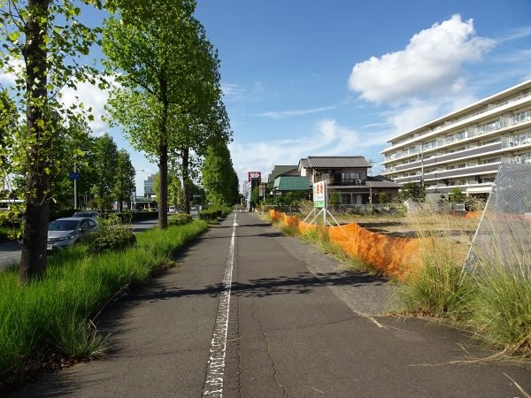 つくば市二の宮１丁目　土地 現地写真（前面道路含む現地写真）