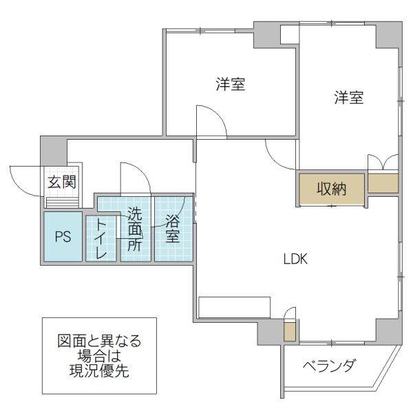 新都ハイツ　OC 間取図・土地図