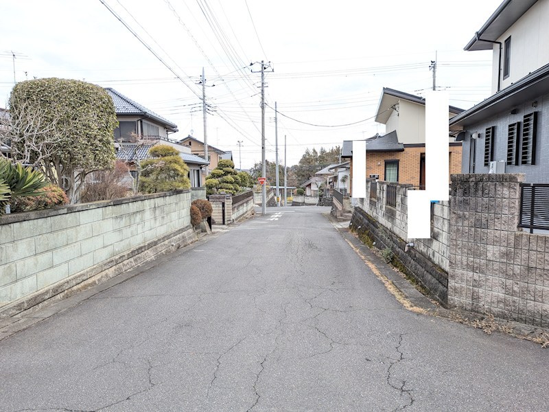 石岡市茨城２丁目　中古戸建 現地写真（前面道路含む現地写真）