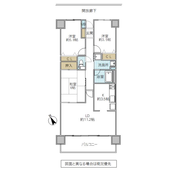 ハーモニータウン新取手壱番館 間取図・土地図