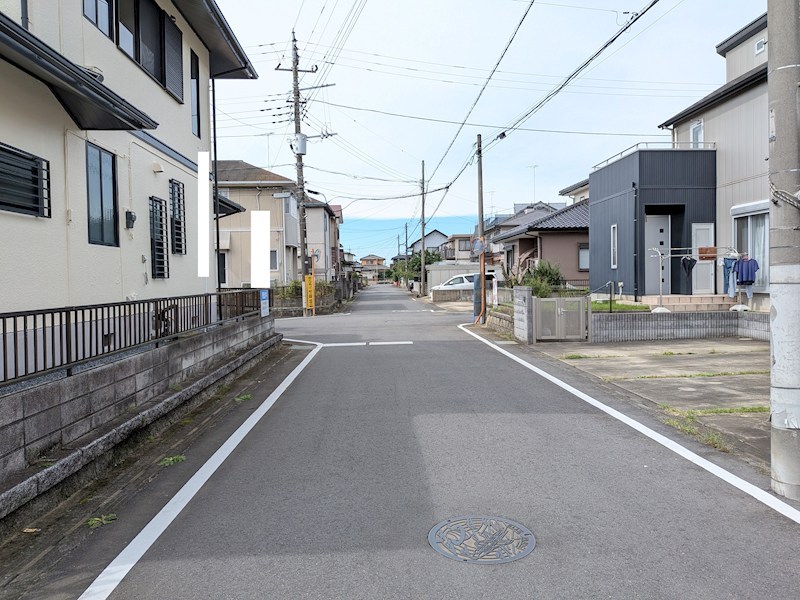 つくば市松栄　中古戸建 現地写真（前面道路含む現地写真）
