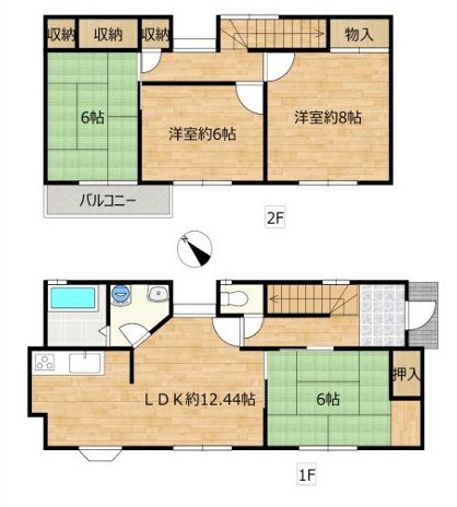 つくばみらい市伊奈東　中古戸建 間取図・土地図