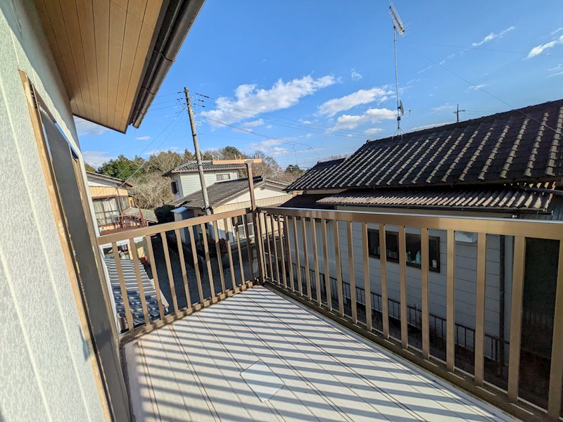 石岡市川又　中古戸建 現地写真（バルコニー）