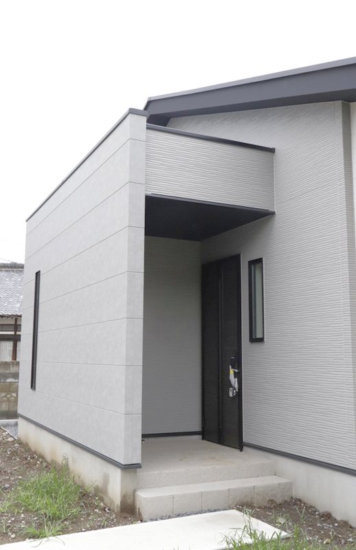 つくば市栗原　新築戸建１期　１号棟 現地写真（玄関）