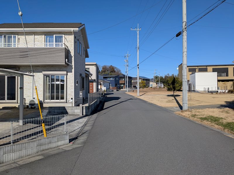 つくば市春風台　中古戸建 現地写真（前面道路含む現地写真）