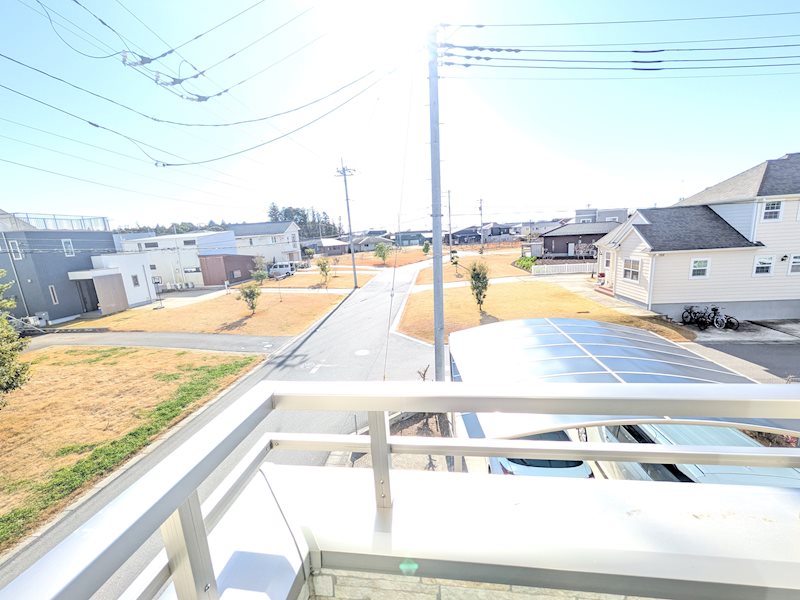 つくば市春風台　中古戸建 現地写真（バルコニー）