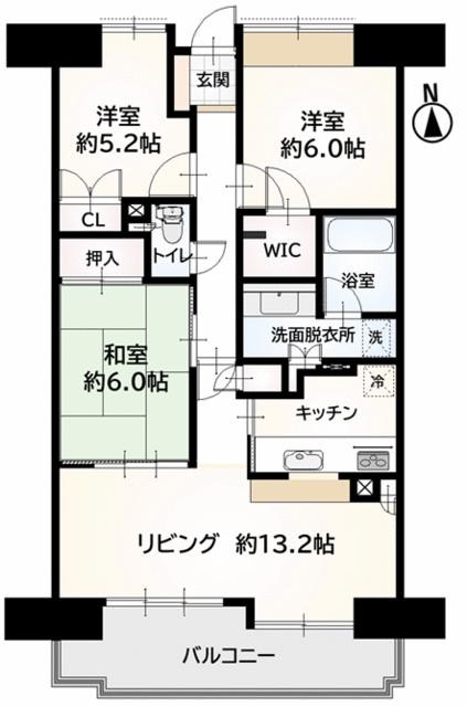ヴェルシティ古河二番館 間取図・土地図