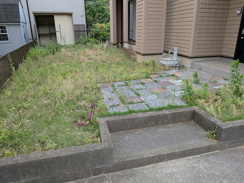 つくばみらい市西ノ台南　中古戸建 現地写真（庭）