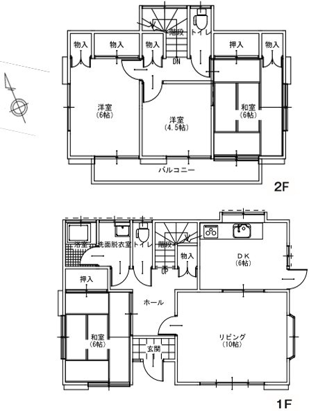 阿見町中央３丁目　中古戸建 間取図・土地図