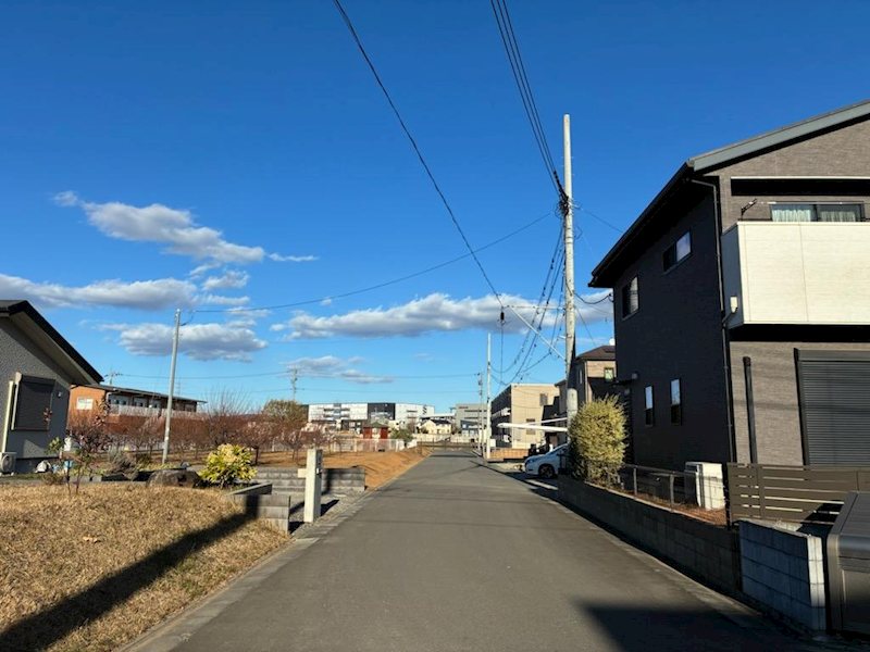 つくば市流星台　土地 現地写真（前面道路含む現地写真）
