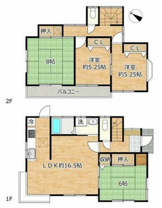 古河市大堤　中古戸建 間取図・土地図