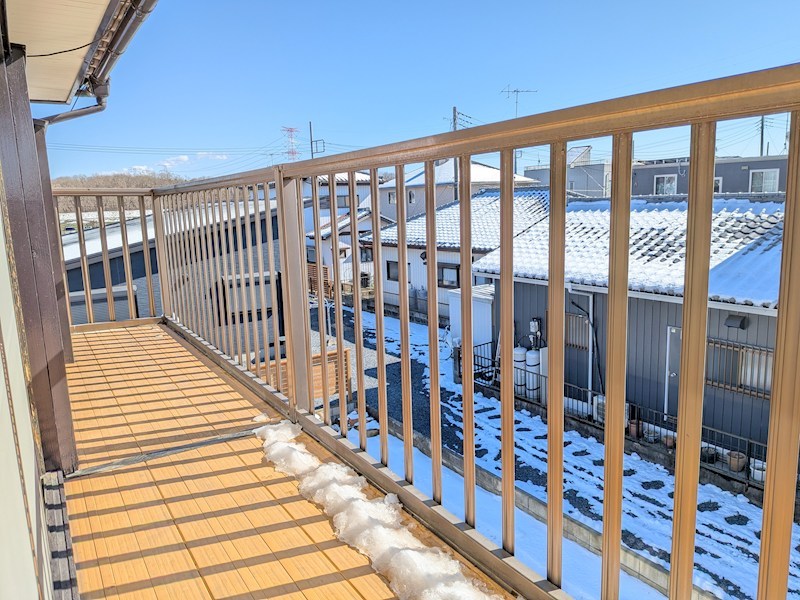 常総市豊田　中古戸建 現地写真（バルコニー）