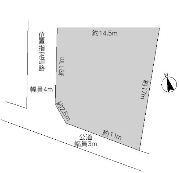 つくば市高崎　土地 間取図・土地図