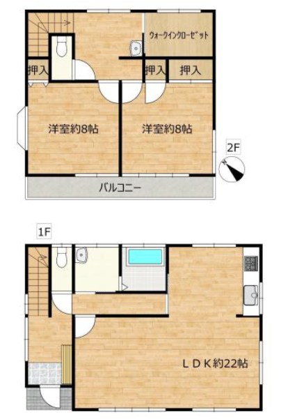 取手市吉田　中古戸建 間取図・土地図