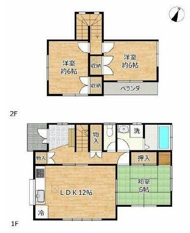 古河市長左エ門新田　中古戸建 間取図・土地図