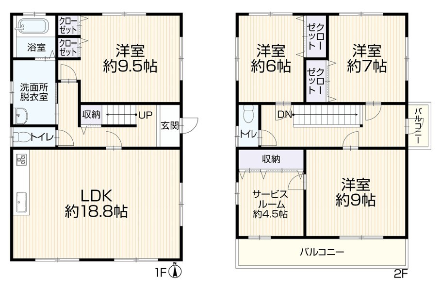 古河市上辺見　中古戸建 間取図・土地図