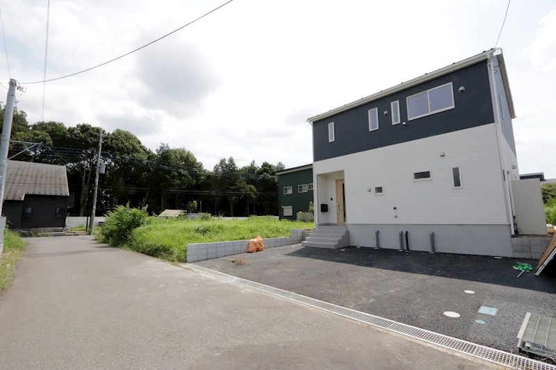 つくば市安食　新築戸建第２　１号棟 現地写真（前面道路含む現地写真）