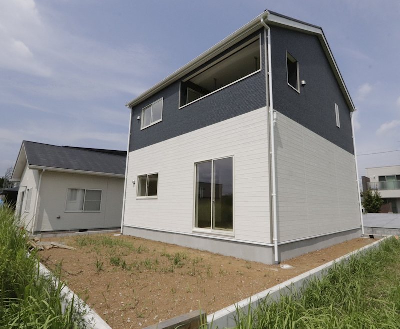 つくば市安食　新築戸建第２　１号棟 現地写真（庭）