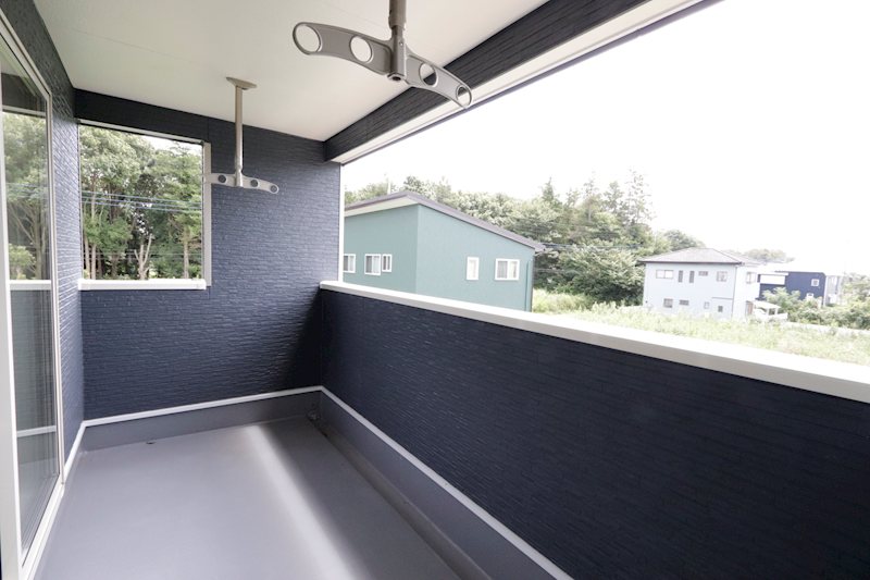 つくば市安食　新築戸建第２　１号棟 現地写真（バルコニー）
