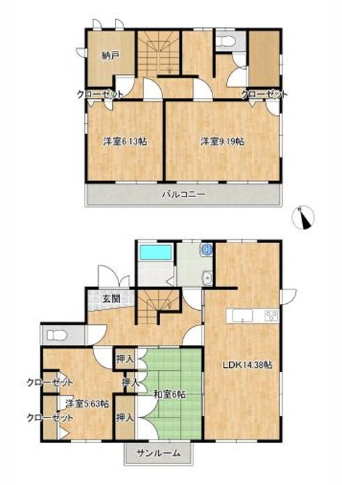 下妻市小島　中古戸建 間取図・土地図