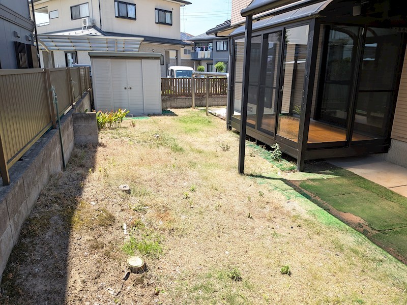 下妻市小島　中古戸建 現地写真（庭）
