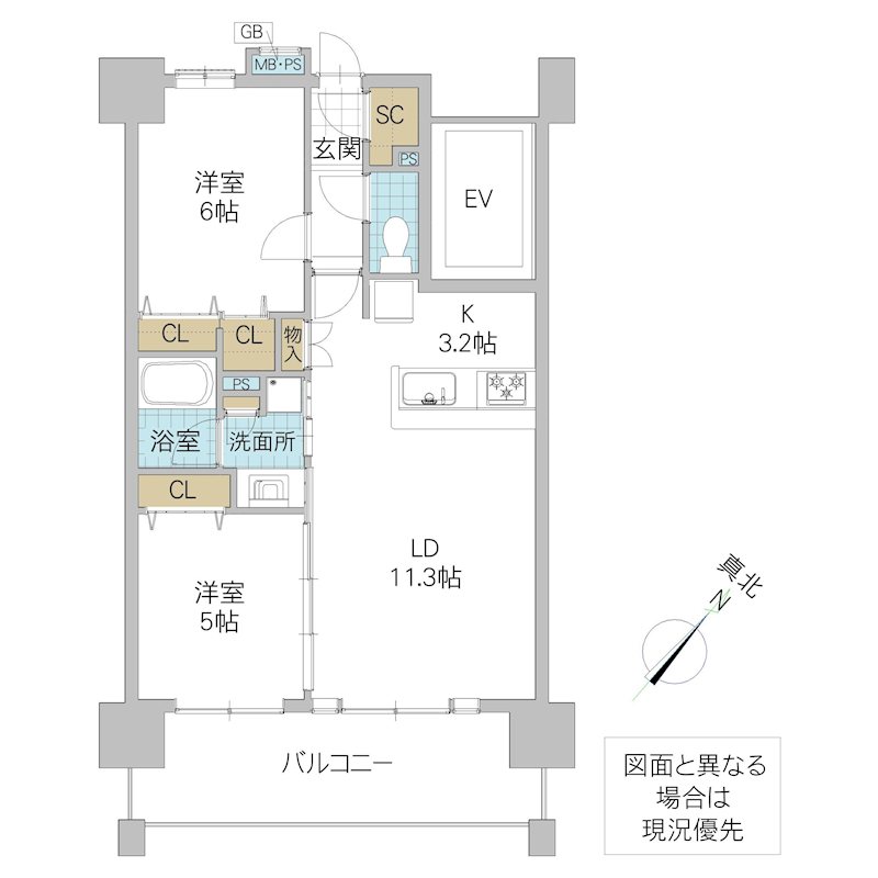 プレディアンスフォート取手  間取図・土地図