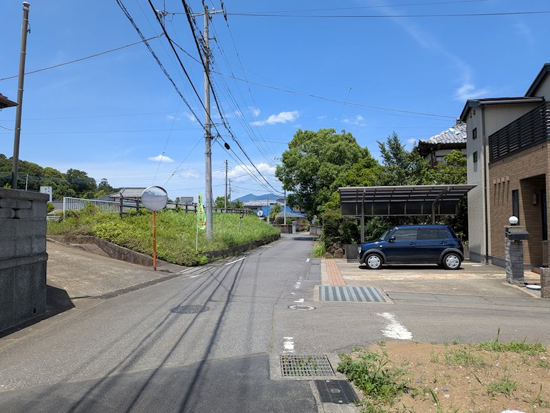 つくば市上境　Ｅ区画 現地写真（前面道路含む現地写真）