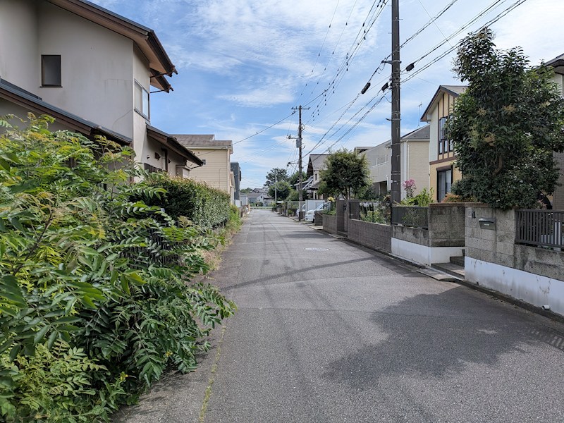 つくば市若葉　中古戸建 現地写真（前面道路含む現地写真）