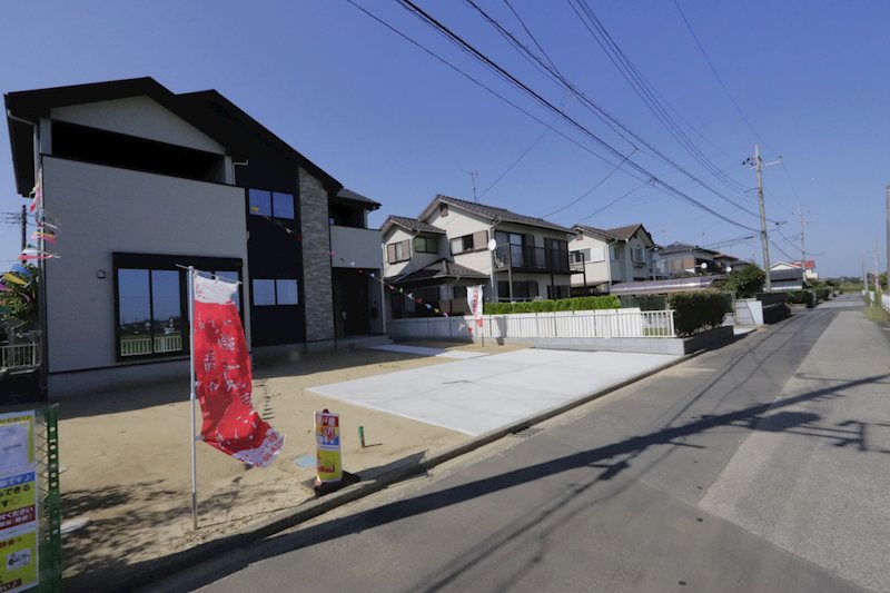 つくばみらい市谷井田　新築戸建１０期　１号棟 現地写真（前面道路含む現地写真）