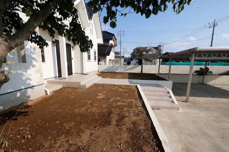つくば市安食　中古戸建 現地写真（庭）