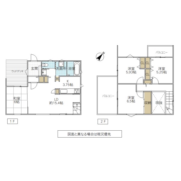 稲敷郡阿見町岡崎２丁目　中古戸建 間取図・土地図
